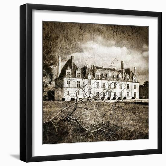 Castle On Moonlight - Artistic Toned Picture-Maugli-l-Framed Art Print