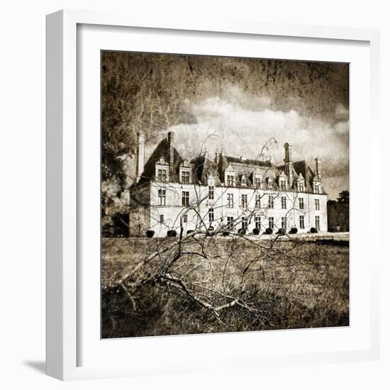 Castle On Moonlight - Artistic Toned Picture-Maugli-l-Framed Art Print