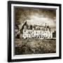 Castle On Moonlight - Artistic Toned Picture-Maugli-l-Framed Art Print