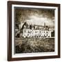 Castle On Moonlight - Artistic Toned Picture-Maugli-l-Framed Art Print