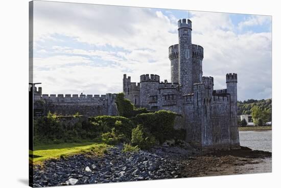 Castle on the River Lee, Blackrock, Ireland-George Oze-Stretched Canvas