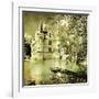 Castle On Water -Artwork In Painting Style-Maugli-l-Framed Art Print