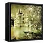 Castle On Water -Artwork In Painting Style-Maugli-l-Framed Stretched Canvas