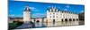 Castle over a river, Chateau De Chenonceau, Cher River, Chenonceaux, Indre-et-Loire, France-null-Mounted Photographic Print