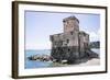 Castle Overlooking the Bay, Rapallo, Liguria, Italy, Europe-Peter Groenendijk-Framed Photographic Print