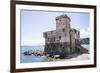 Castle Overlooking the Bay, Rapallo, Liguria, Italy, Europe-Peter Groenendijk-Framed Photographic Print