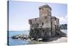 Castle Overlooking the Bay, Rapallo, Liguria, Italy, Europe-Peter Groenendijk-Stretched Canvas