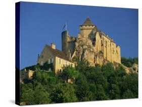 Castle Perched on Hill Above the Dordogne River at Castelnaud in the Dordogne, Aquitaine, France-Tomlinson Ruth-Stretched Canvas