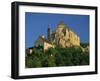 Castle Perched on Hill Above the Dordogne River at Castelnaud in the Dordogne, Aquitaine, France-Tomlinson Ruth-Framed Photographic Print