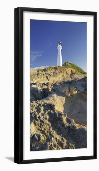 Castle Point Lighthouse, Wellington, North Island, New Zealand-Rainer Mirau-Framed Photographic Print