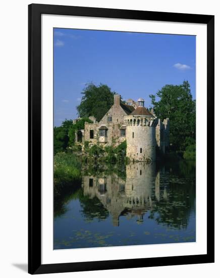 Castle Reflected in Lake, Scotney Castle, Near Lamberhurst, Kent, England, United Kingdom, Europe-Tomlinson Ruth-Framed Photographic Print