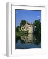 Castle Reflected in Lake, Scotney Castle, Near Lamberhurst, Kent, England, United Kingdom, Europe-Tomlinson Ruth-Framed Photographic Print