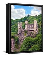 Castle Rheinstein, Rheinland-Pflaz, Germany-Miva Stock-Framed Stretched Canvas