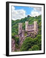 Castle Rheinstein, Rheinland-Pflaz, Germany-Miva Stock-Framed Premium Photographic Print