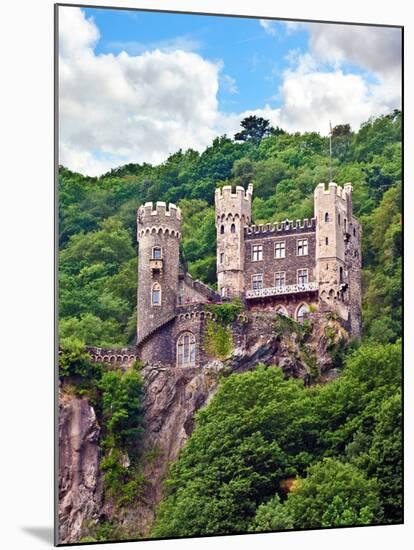 Castle Rheinstein, Rheinland-Pflaz, Germany-Miva Stock-Mounted Premium Photographic Print