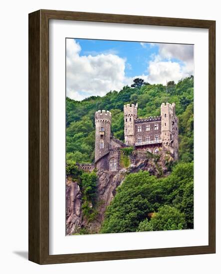 Castle Rheinstein, Rheinland-Pflaz, Germany-Miva Stock-Framed Photographic Print