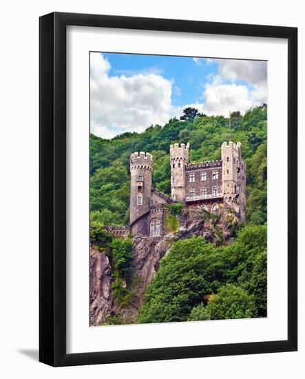 Castle Rheinstein, Rheinland-Pflaz, Germany-Miva Stock-Framed Photographic Print