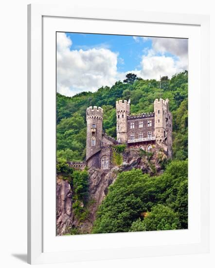 Castle Rheinstein, Rheinland-Pflaz, Germany-Miva Stock-Framed Photographic Print