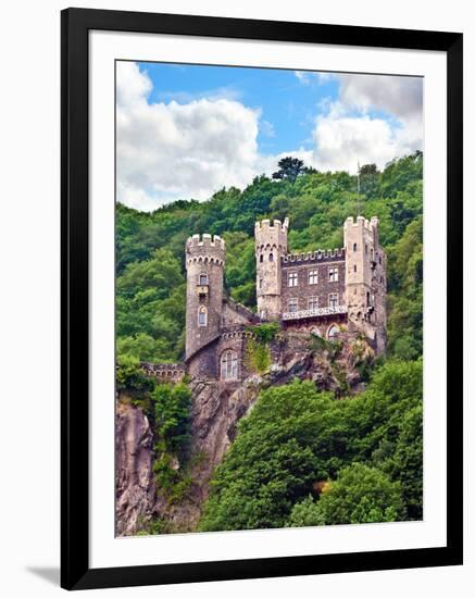 Castle Rheinstein, Rheinland-Pflaz, Germany-Miva Stock-Framed Photographic Print