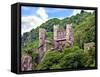 Castle Rheinstein, Rheinland-Pflaz, Germany-Miva Stock-Framed Stretched Canvas