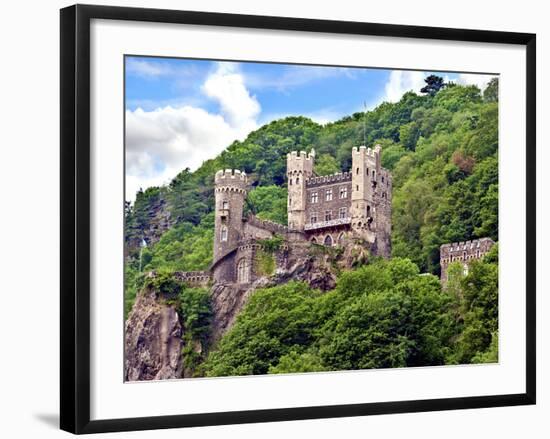 Castle Rheinstein, Rheinland-Pflaz, Germany-Miva Stock-Framed Photographic Print