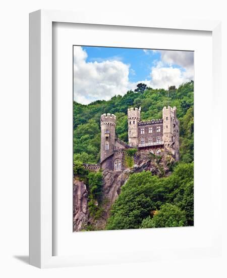 Castle Rheinstein, Rheinland-Pflaz, Germany-Miva Stock-Framed Photographic Print