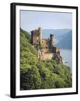 Castle Rheinstein, Rhineland-Pfalz, Germany-Walter Bibikow-Framed Premium Photographic Print