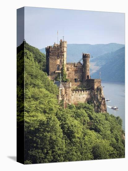 Castle Rheinstein, Rhineland-Pfalz, Germany-Walter Bibikow-Stretched Canvas