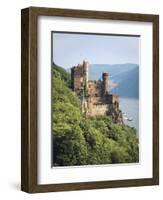 Castle Rheinstein, Rhineland-Pfalz, Germany-Walter Bibikow-Framed Photographic Print