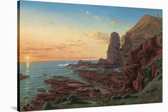 Castle Rock, Cape Schanck, 1865-Eugen von Guerard-Stretched Canvas