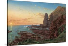 Castle Rock, Cape Schanck, 1865-Eugen von Guerard-Stretched Canvas