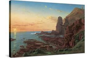 Castle Rock, Cape Schanck, 1865-Eugen von Guerard-Stretched Canvas