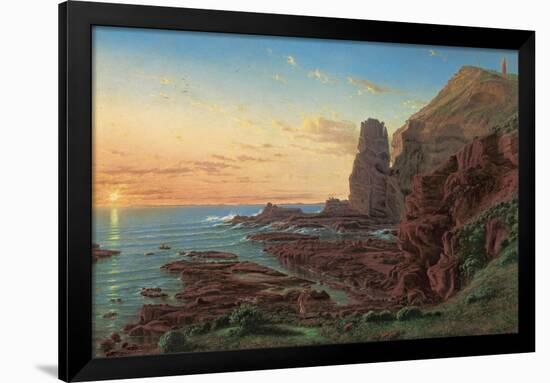 Castle Rock, Cape Schanck, 1865-Eugen von Guerard-Framed Giclee Print