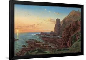 Castle Rock, Cape Schanck, 1865-Eugen von Guerard-Framed Giclee Print