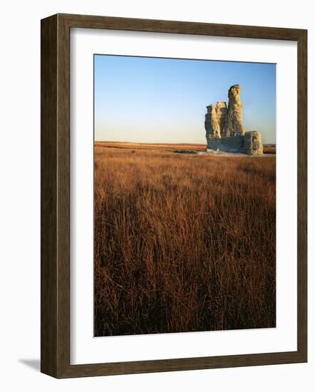 Castle Rock, Gove County, Kansas, USA-Charles Gurche-Framed Photographic Print