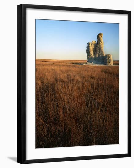 Castle Rock, Gove County, Kansas, USA-Charles Gurche-Framed Photographic Print