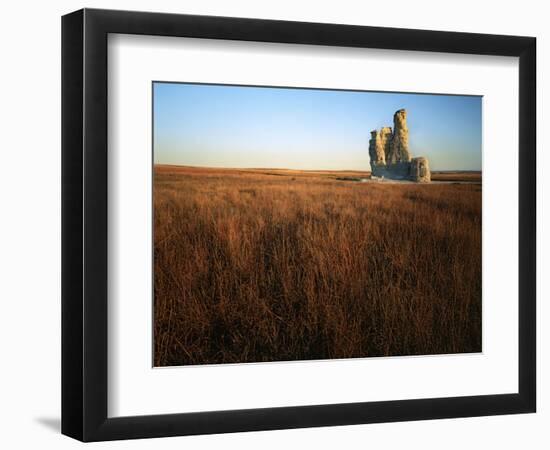 Castle Rock, Gove County, Kansas, USA-Charles Gurche-Framed Photographic Print