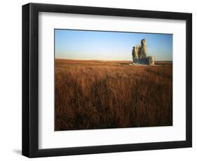 Castle Rock, Gove County, Kansas, USA-Charles Gurche-Framed Photographic Print