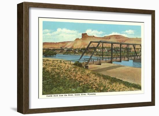 Castle Rock, Green River, Wyoming-null-Framed Art Print