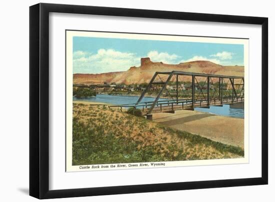 Castle Rock, Green River, Wyoming-null-Framed Art Print