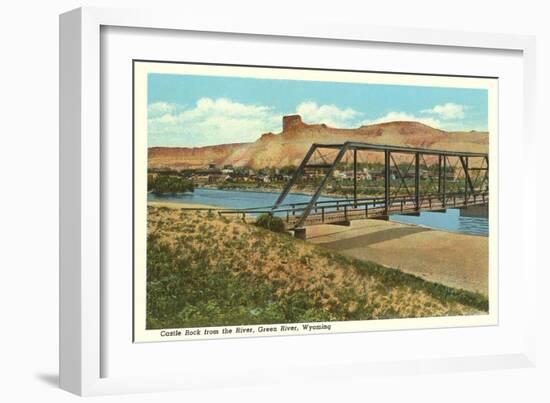 Castle Rock, Green River, Wyoming-null-Framed Art Print