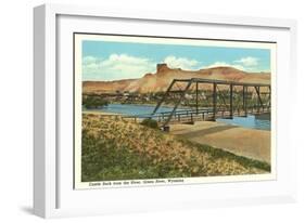 Castle Rock, Green River, Wyoming-null-Framed Art Print