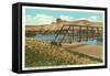 Castle Rock, Green River, Wyoming-null-Framed Stretched Canvas