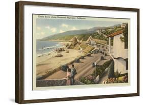 Castle Rock, Pacific Highway-null-Framed Art Print