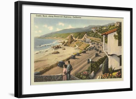 Castle Rock, Pacific Highway-null-Framed Art Print