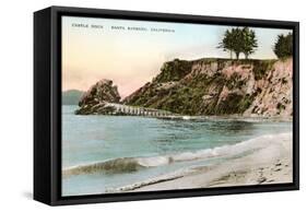 Castle Rock, Santa Barbara, California-null-Framed Stretched Canvas