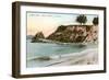 Castle Rock, Santa Barbara, California-null-Framed Art Print