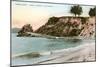 Castle Rock, Santa Barbara, California-null-Mounted Art Print