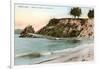 Castle Rock, Santa Barbara, California-null-Framed Art Print