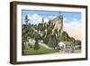 Castle Rock, St. Ignace, Michigan-null-Framed Art Print